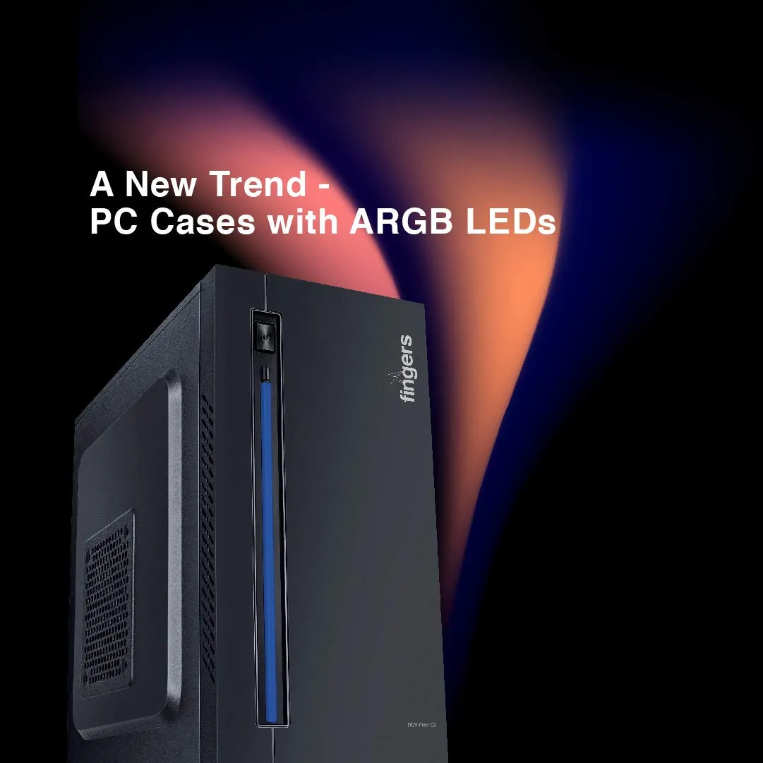 Fingers Gaming Cabinet Flow C2 RGB Black view 5